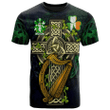 1sttheworld Ireland T-Shirt - Dargan or McDeargan Irish Family Crest and Celtic Cross A7