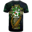 1sttheworld Ireland T-Shirt - Crowe or McEnchroe Irish Family Crest and Celtic Cross A7