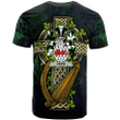1sttheworld Ireland T-Shirt - Drew Irish Family Crest and Celtic Cross A7