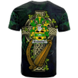 1sttheworld Ireland T-Shirt - McSweeney Irish Family Crest and Celtic Cross A7