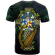 1sttheworld Ireland T-Shirt - Neill or McNeill Irish Family Crest and Celtic Cross A7