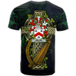 1sttheworld Ireland T-Shirt - Walsh Irish Family Crest and Celtic Cross A7