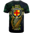 1sttheworld Ireland T-Shirt - House of BURKE Irish Family Crest and Celtic Cross A7