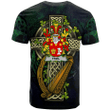 1sttheworld Ireland T-Shirt - Friel or O'Friel Irish Family Crest and Celtic Cross A7