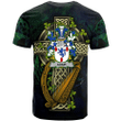 1sttheworld Ireland T-Shirt - Adair Irish Family Crest and Celtic Cross A7