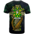 1sttheworld Ireland T-Shirt - Kee or McKee Irish Family Crest and Celtic Cross A7