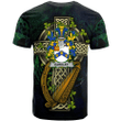 1sttheworld Ireland T-Shirt - Eardley Irish Family Crest and Celtic Cross A7