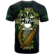 1sttheworld Ireland T-Shirt - Misset Irish Family Crest and Celtic Cross A7