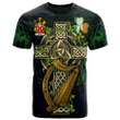 1sttheworld Ireland T-Shirt - Kyan or O'Kyan Irish Family Crest and Celtic Cross A7