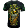1sttheworld Ireland T-Shirt - Abraham Irish Family Crest and Celtic Cross A7