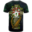 1sttheworld Ireland T-Shirt - McCluskie or McCloskie Irish Family Crest and Celtic Cross A7