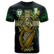 1sttheworld Ireland T-Shirt - House of O'GALLAGHER Irish Family Crest and Celtic Cross A7