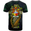 1sttheworld Ireland T-Shirt - Vizer Irish Family Crest and Celtic Cross A7