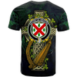 1sttheworld Ireland T-Shirt - House of KEATING Irish Family Crest and Celtic Cross A7