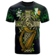 1sttheworld Ireland T-Shirt - Lyster Irish Family Crest and Celtic Cross A7