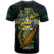 1sttheworld Ireland T-Shirt - Mecham Irish Family Crest and Celtic Cross A7