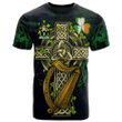 1sttheworld Ireland T-Shirt - Lyndon or Gindon Irish Family Crest and Celtic Cross A7