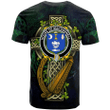 1sttheworld Ireland T-Shirt - House of MACDONNELL (Clare and Connacht) Irish Family Crest and Celtic Cross A7