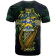 1sttheworld Ireland T-Shirt - Conran or O'Condron Irish Family Crest and Celtic Cross A7