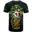 1sttheworld Ireland T-Shirt - Burnell Irish Family Crest and Celtic Cross A7