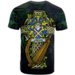 1sttheworld Ireland T-Shirt - Jameson Irish Family Crest and Celtic Cross A7