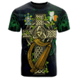 1sttheworld Ireland T-Shirt - Jameson Irish Family Crest and Celtic Cross A7