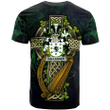 1sttheworld Ireland T-Shirt - Gallagher or O'Gallagher Irish Family Crest and Celtic Cross A7