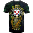1sttheworld Ireland T-Shirt - House of O'MULLALLY Irish Family Crest and Celtic Cross A7
