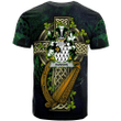 1sttheworld Ireland T-Shirt - Hanson or O'Hanson Irish Family Crest and Celtic Cross A7