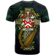 1sttheworld Ireland T-Shirt - Hewitt Irish Family Crest and Celtic Cross A7