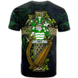 1sttheworld Ireland T-Shirt - Haly Irish Family Crest and Celtic Cross A7