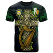 1sttheworld Ireland T-Shirt - House of O'REGAN Irish Family Crest and Celtic Cross A7