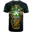 1sttheworld Ireland T-Shirt - Hawkins or Haughan Irish Family Crest and Celtic Cross A7