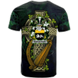1sttheworld Ireland T-Shirt - Margetson Irish Family Crest and Celtic Cross A7