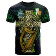1sttheworld Ireland T-Shirt - Cotter or MacCotter Irish Family Crest and Celtic Cross A7
