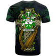 1sttheworld Ireland T-Shirt - Donohue or O'Donohue Irish Family Crest and Celtic Cross A7