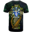 1sttheworld Ireland T-Shirt - Meredith Irish Family Crest and Celtic Cross A7