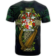 1sttheworld Ireland T-Shirt - McGrath or McGraw Irish Family Crest and Celtic Cross A7