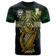 1sttheworld Ireland T-Shirt - House of MACKEOWN Irish Family Crest and Celtic Cross A7