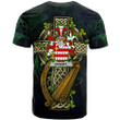 1sttheworld Ireland T-Shirt - Hussey or O'Hosey Irish Family Crest and Celtic Cross A7