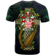 1sttheworld Ireland T-Shirt - Tottenham Irish Family Crest and Celtic Cross A7