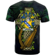 1sttheworld Ireland T-Shirt - Harding Irish Family Crest and Celtic Cross A7