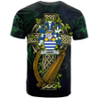 1sttheworld Ireland T-Shirt - Aiken Irish Family Crest and Celtic Cross A7