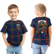 1sttheworld Clothing - Agnew Modern Clan Tartan Crest T-Shirt A7
