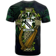 1sttheworld Ireland T-Shirt - Ashborne Irish Family Crest and Celtic Cross A7