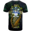 1sttheworld Ireland T-Shirt - Pitt Irish Family Crest and Celtic Cross A7