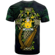 1sttheworld Ireland T-Shirt - Wotton Irish Family Crest and Celtic Cross A7