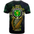 1sttheworld Ireland T-Shirt - House of O'MALONE Irish Family Crest and Celtic Cross A7