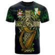 1sttheworld Ireland T-Shirt - Mather or Mathers Irish Family Crest and Celtic Cross A7
