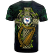 1sttheworld Ireland T-Shirt - House of Crowley Irish Family Crest and Celtic Cross A7